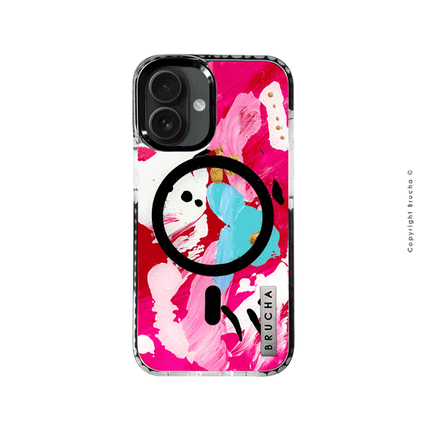 Funda Magsafe ultra protectora pintada a mano para iPhone 16 - World