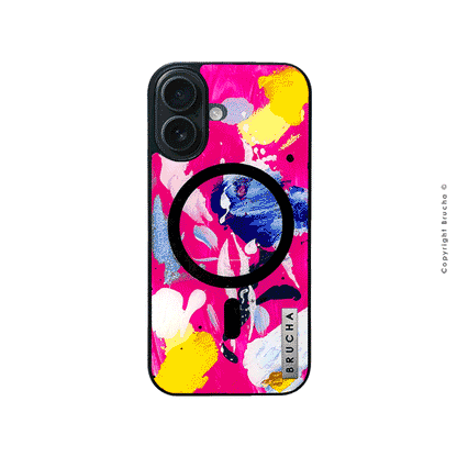 Funda Magsafe ultra protectora pintada a mano para iPhone 16 - Alya