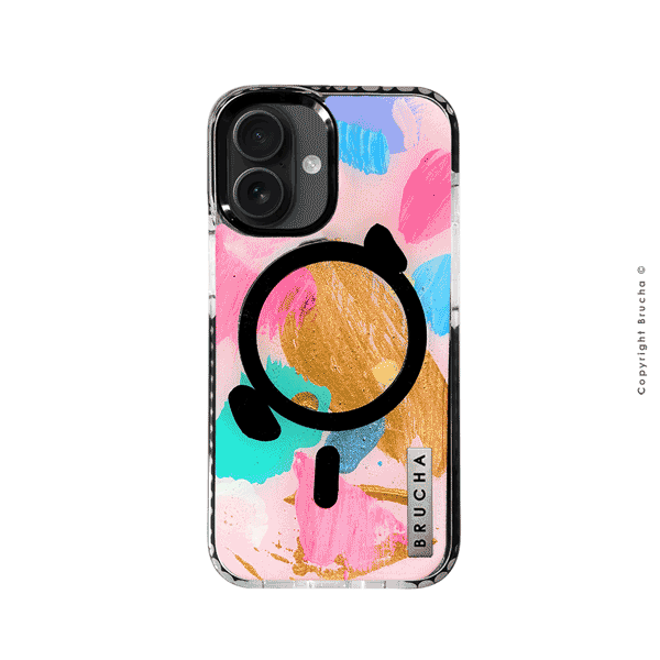 Funda Magsafe ultra protectora pintada a mano para iPhone 16 - Art