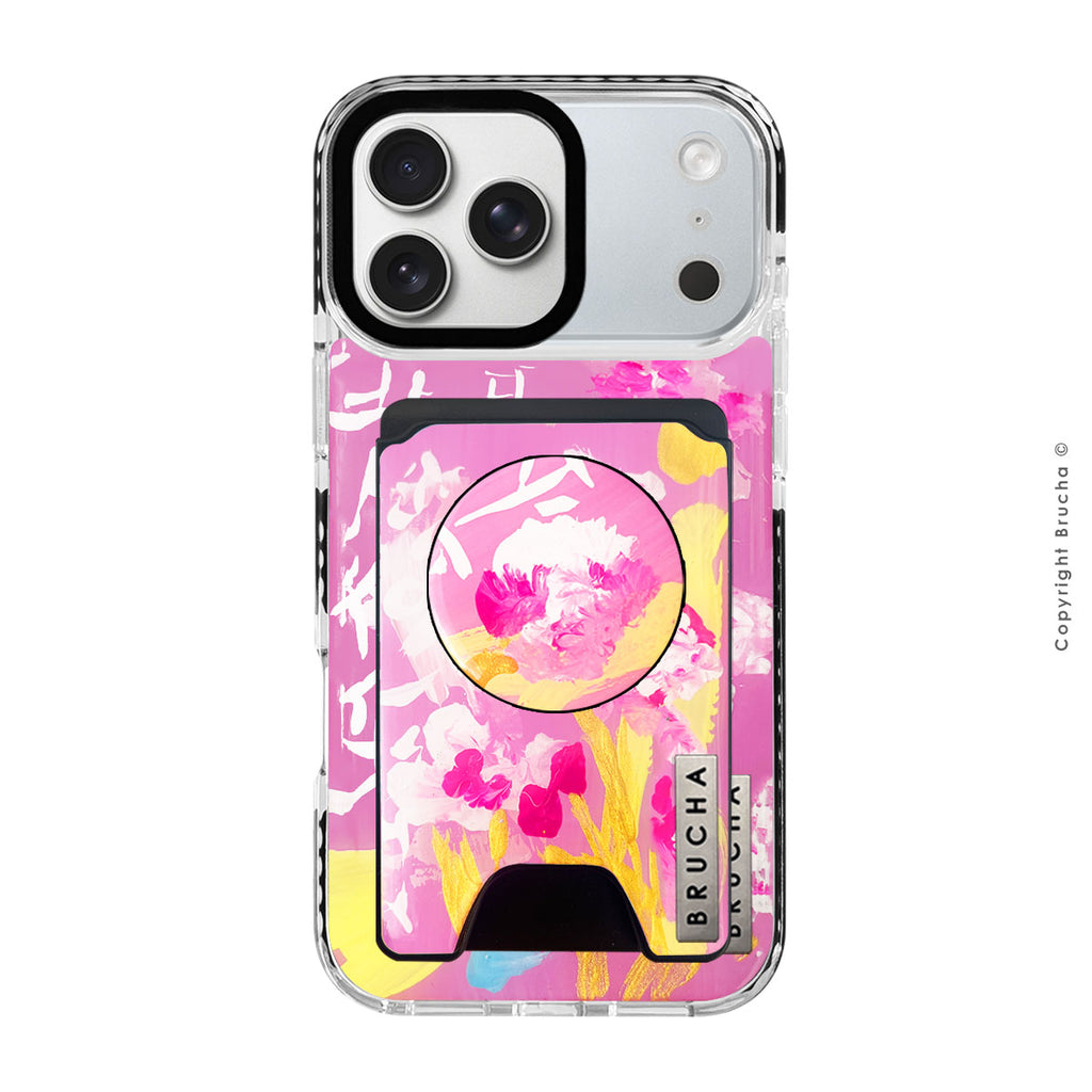 Set funda Magsafe ultra protectora, cartera Magsafe y holder match pintada a mano para iPhone 17 Pro Max  - 愛