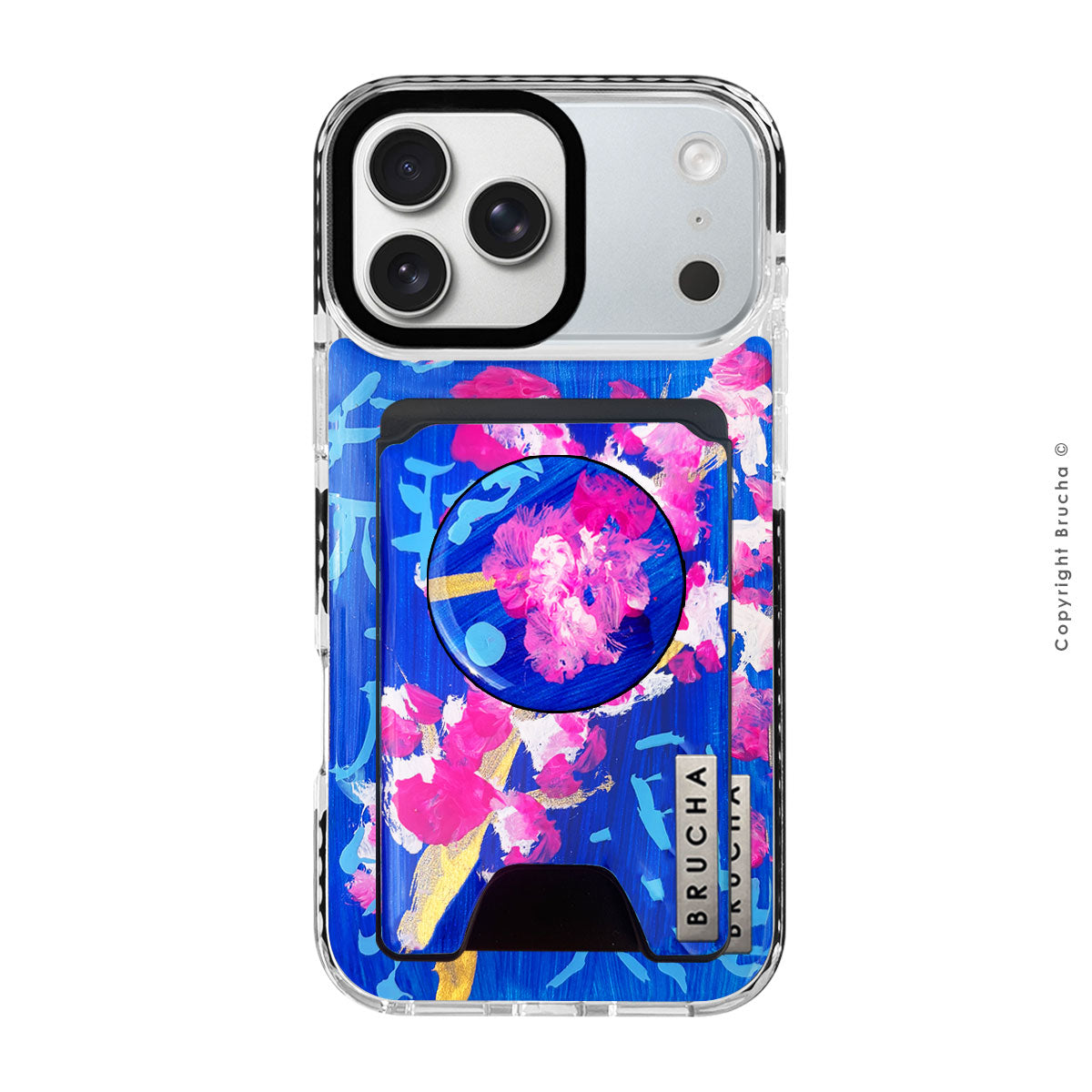 Set funda Magsafe ultra protectora, cartera Magsafe y holder match pintada a mano para iPhone 17 Pro Max  - 豊富