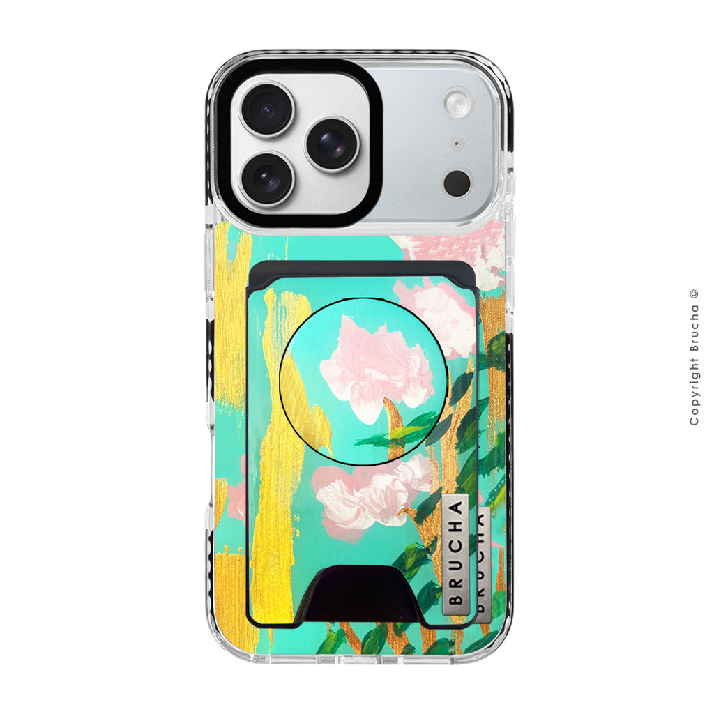 Set funda Magsafe ultra protectora, cartera Magsafe y holder match pintada a mano para iPhone 17 Pro Max  - 人生