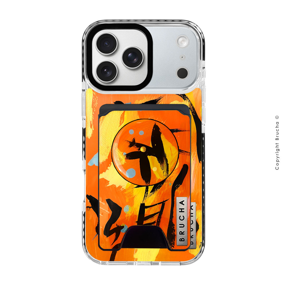 Set funda Magsafe ultra protectora, cartera Magsafe y holder match pintada a mano para iPhone 17 Pro Max  - 平和