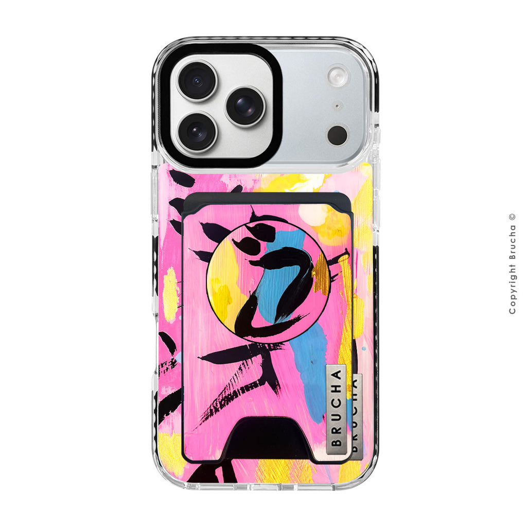 Set funda Magsafe ultra protectora, cartera Magsafe y holder match pintada a mano para iPhone 17 Pro Max  - 愛します