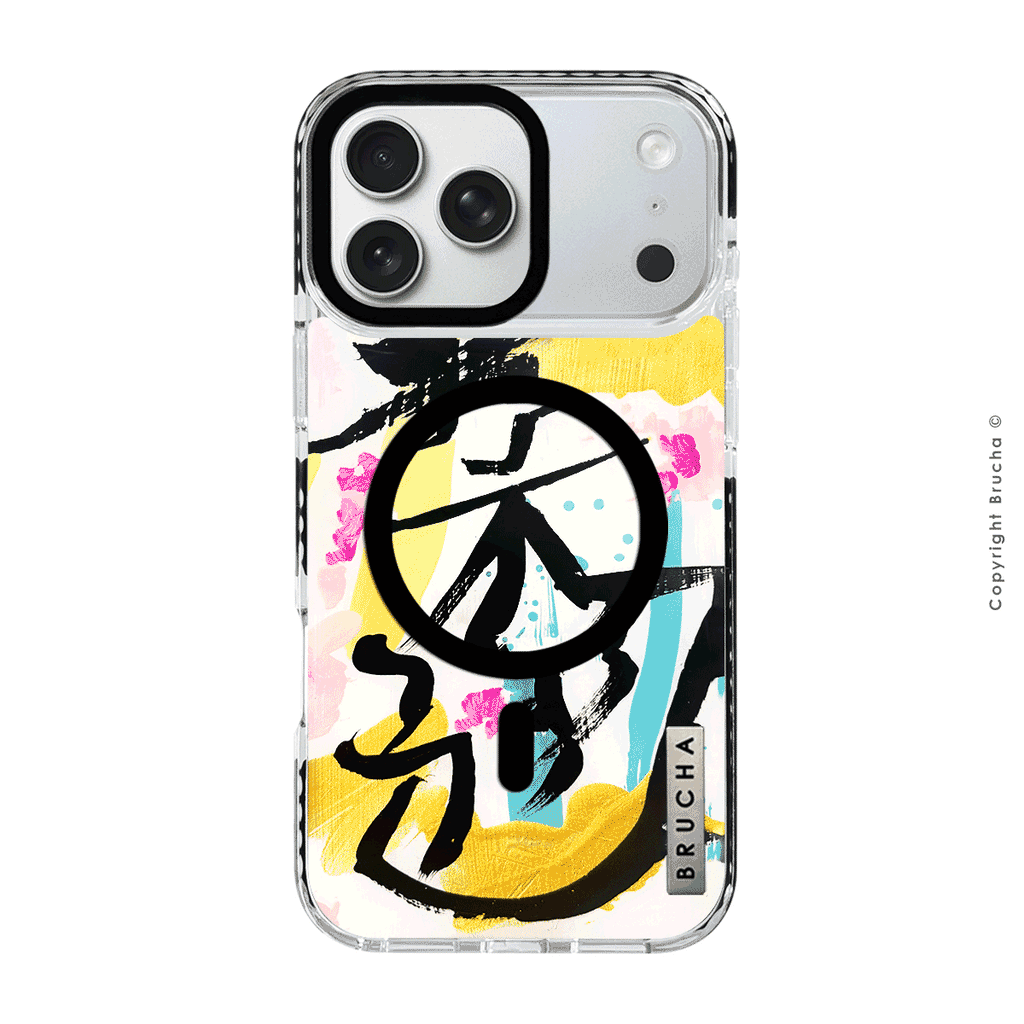 Set funda Magsafe ultra protectora, cartera Magsafe y holder match pintada a mano para iPhone 17 Pro Max  - 幸せ