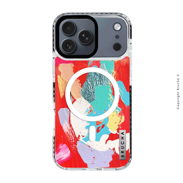 Funda Magsafe ultra protectora pintada a mano para iPhone 17 Pro Max - Blu