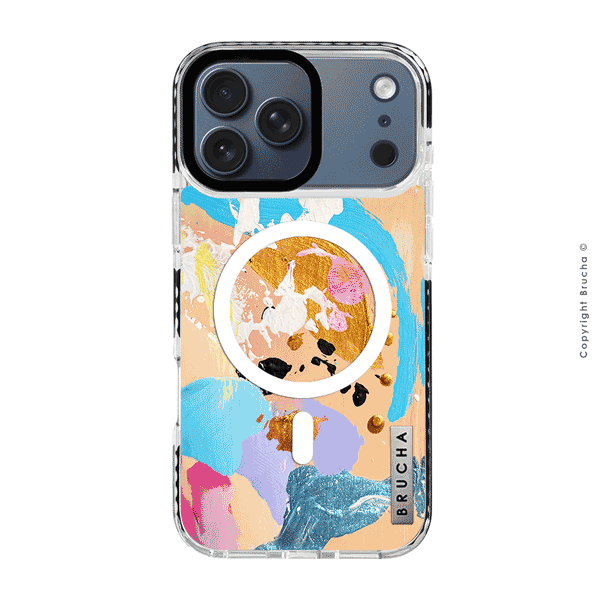 Funda Magsafe ultra protectora pintada a mano para iPhone 17 Pro Max - Bagel