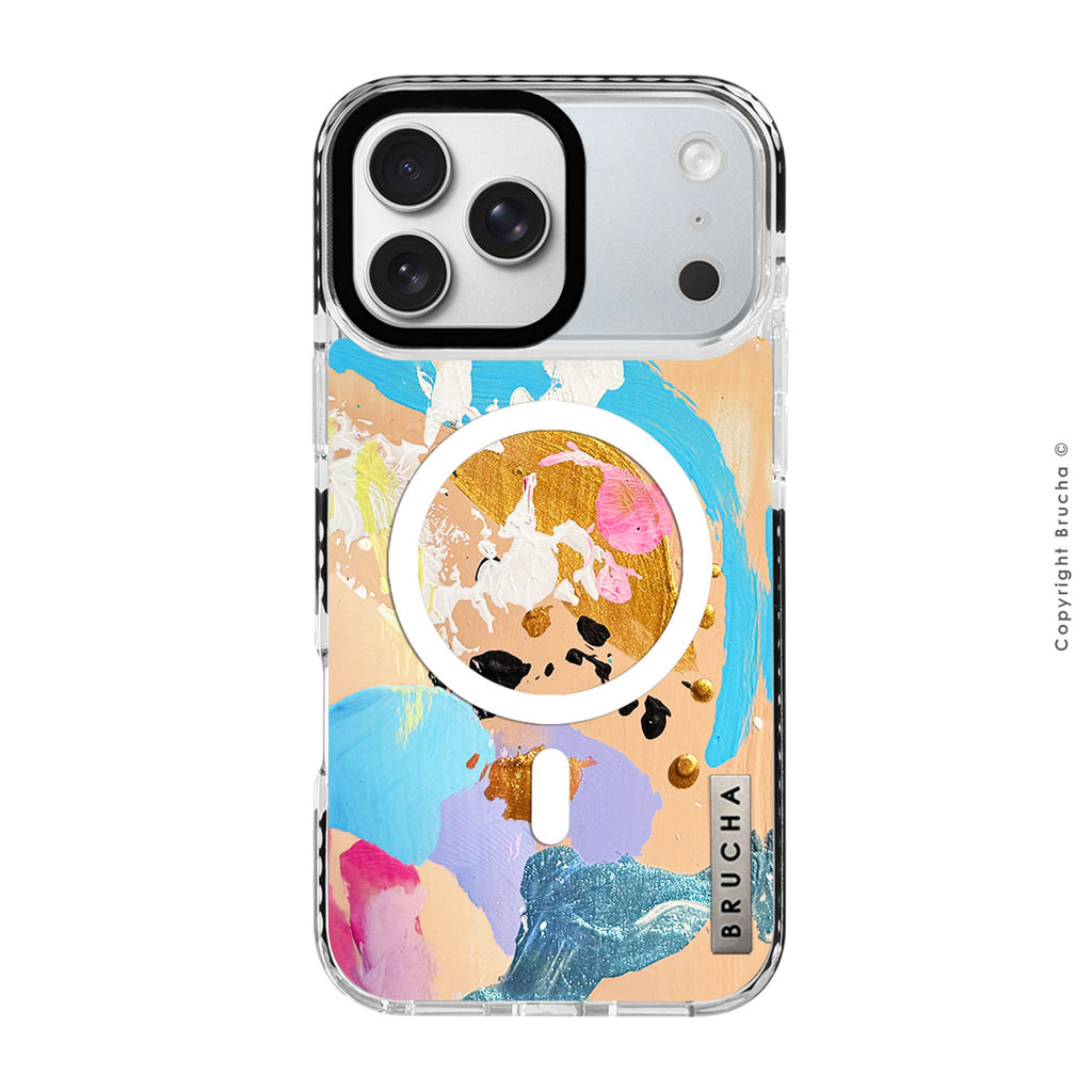 Funda Magsafe ultra protectora pintada a mano para iPhone 17 Pro Max - Bagel