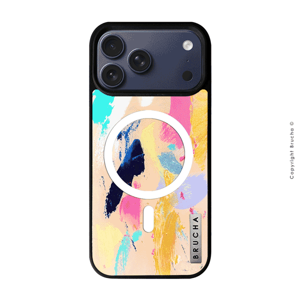 Funda MagSafe ultra protectora pintada a mano para iPhone 17 Pro - Walnut