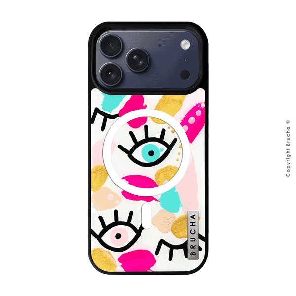 Funda MagSafe ultra protectora pintada a mano para iPhone 17 Pro - I See You