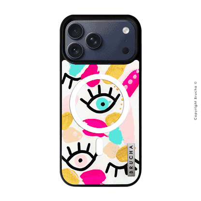 Funda MagSafe ultra protectora pintada a mano para iPhone 17 Pro - I See You