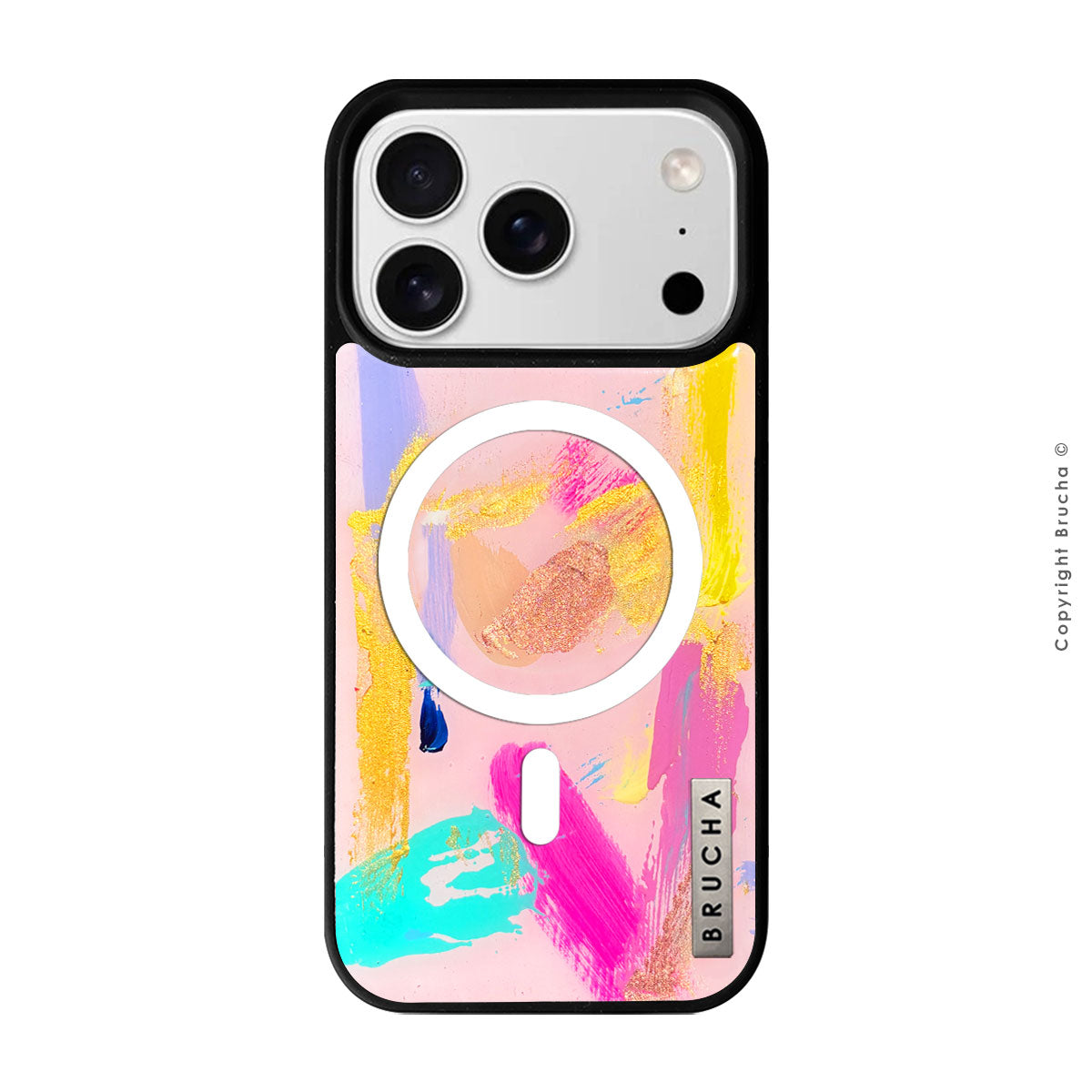 Funda Magsafe ultra protectora pintada a mano para iPhone 17 Pro Max - Castaño