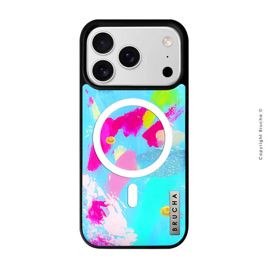 Funda MagSafe ultra protectora pintada a mano para iPhone 17 Pro - Springs