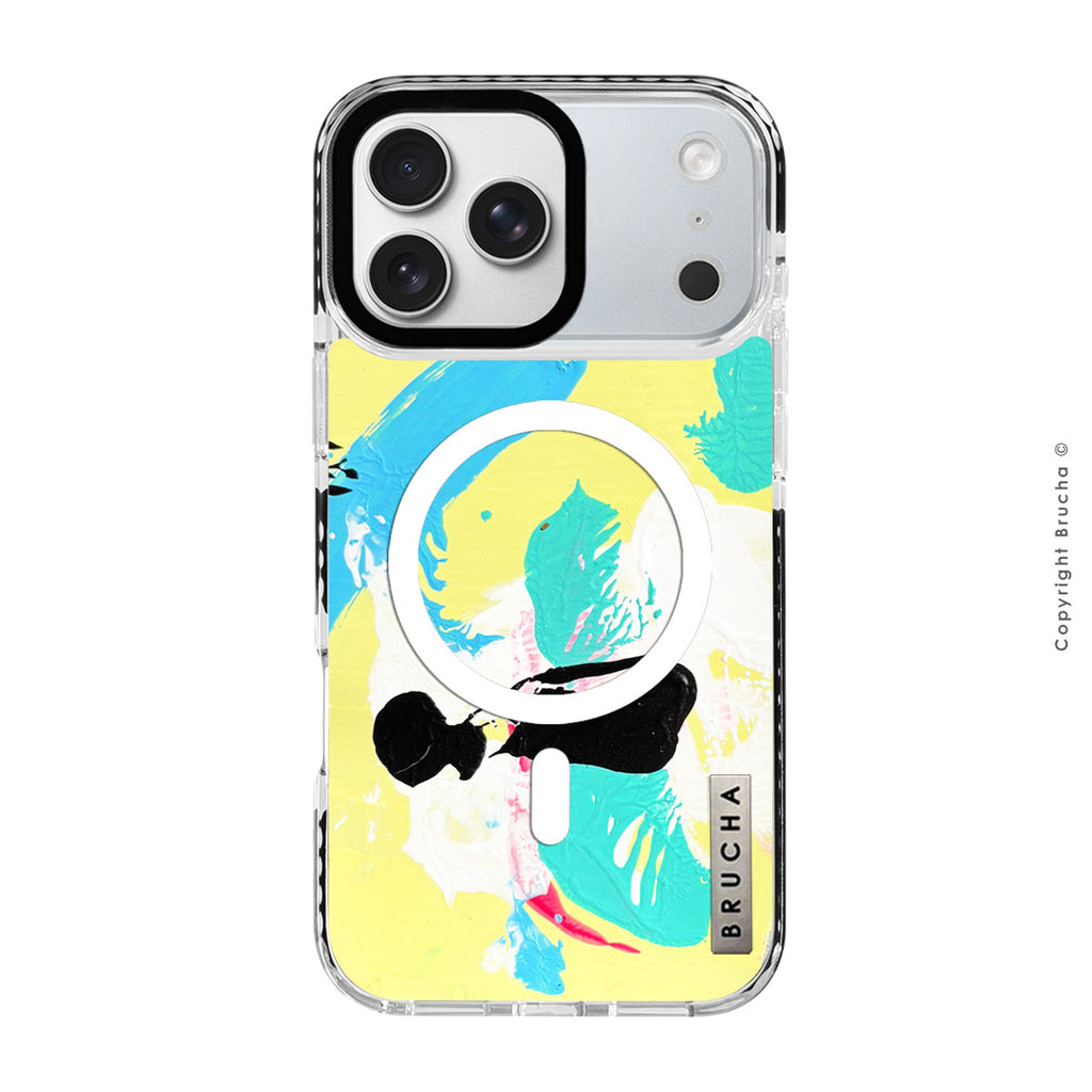 Funda Magsafe ultra protectora pintada a mano para iPhone 17 Pro - Leon