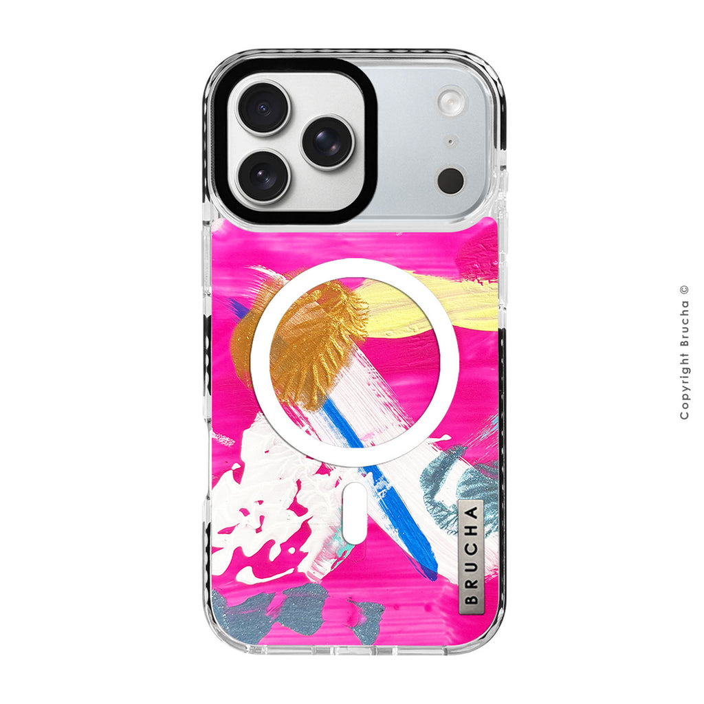 Funda Magsafe ultra protectora pintada a mano para iPhone 17 Pro - Straw