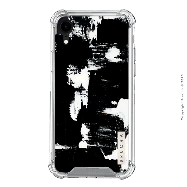 Funda ultra protectora pintada a mano para iPhone XR - Black