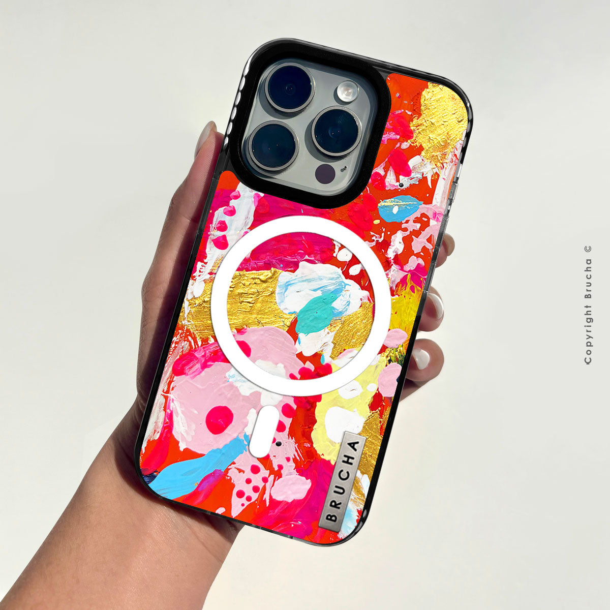 Funda Magsafe ultra protectora pintada a mano para iPhone 16 Pro Max - Modern