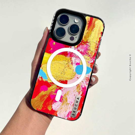 Funda Magsafe ultra protectora pintada a mano para iPhone 16 Pro Max - Palace