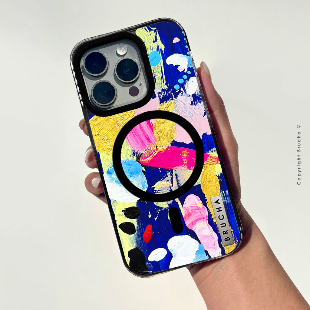 Funda Magsafe ultra protectora pintada a mano para iPhone 16 Pro Max - Notre