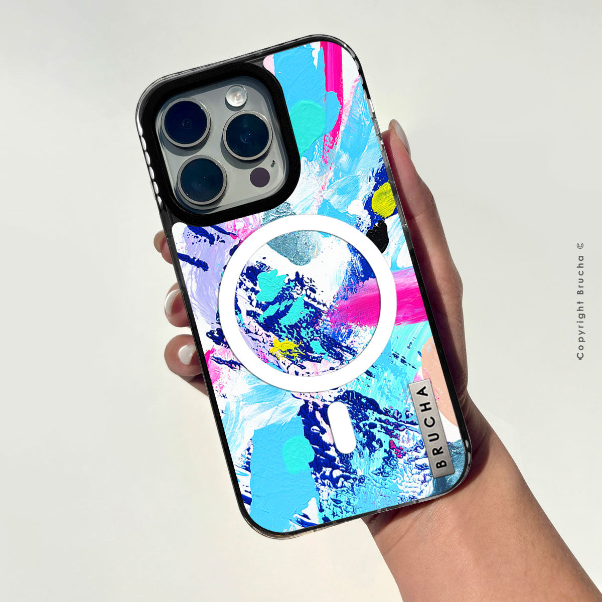 Funda Magsafe ultra protectora pintada a mano para iPhone 16 Pro Max - Kori