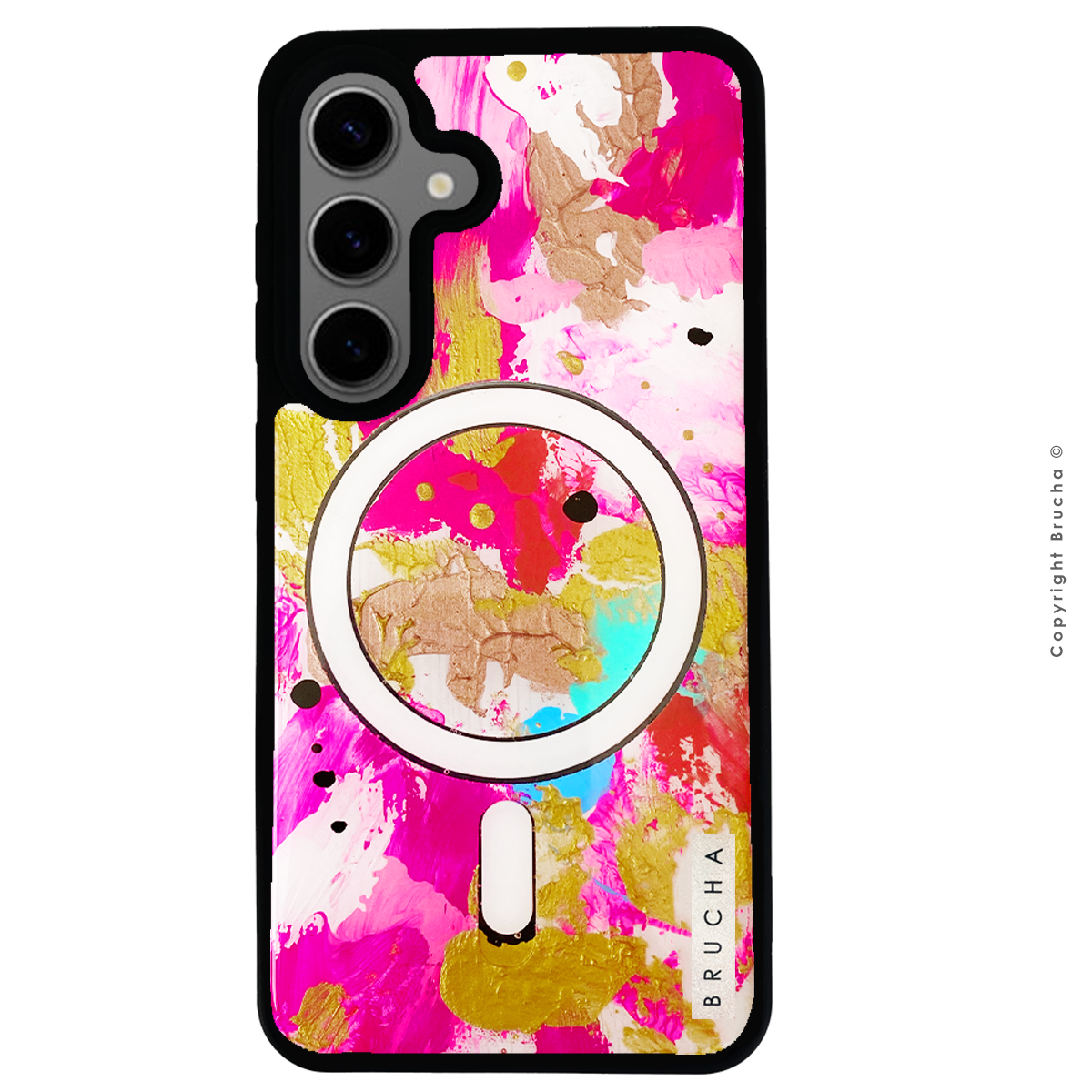 Funda Magsafe ultra protectora pintada a mano para Samsung S24/S25- Hanna