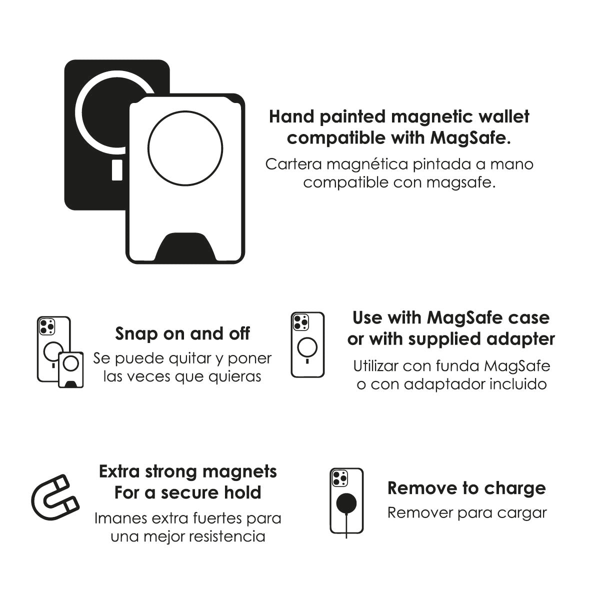 Cartera con Phone Holder Magsafe match a tu funda