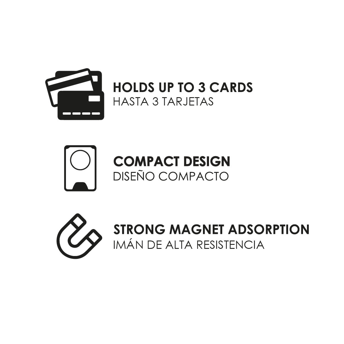 Cartera con Phone Holder Magsafe match a tu funda
