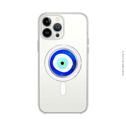 Phone Holder transparente con imán Magsafe pintado a mano - Ojo Turco