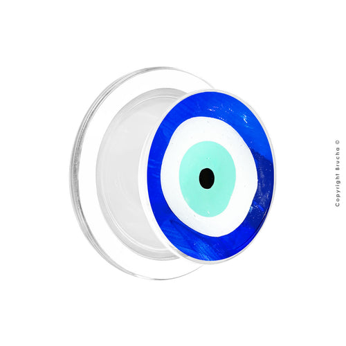 Phone Holder transparente con imán Magsafe pintado a mano - Ojo Turco
