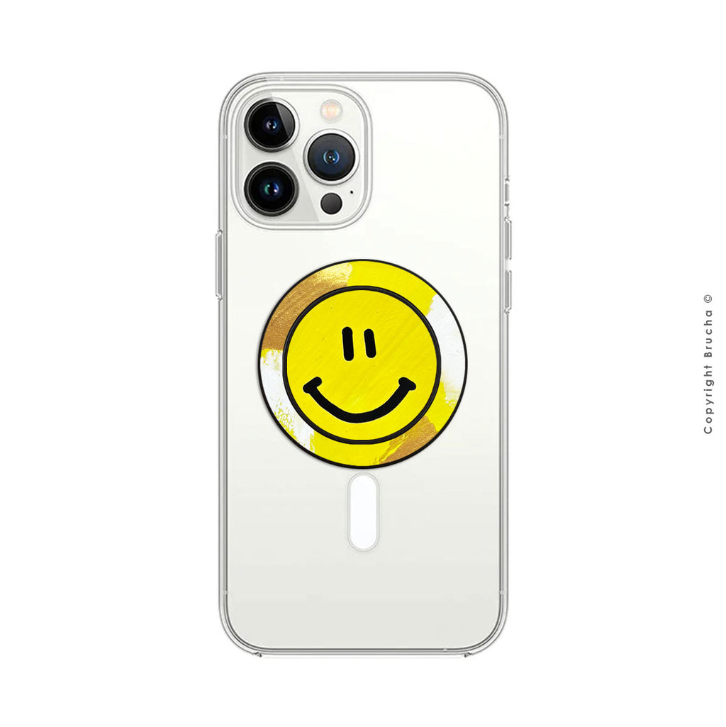 Phone Holder con imán Magsafe pintado a mano - Happy Face