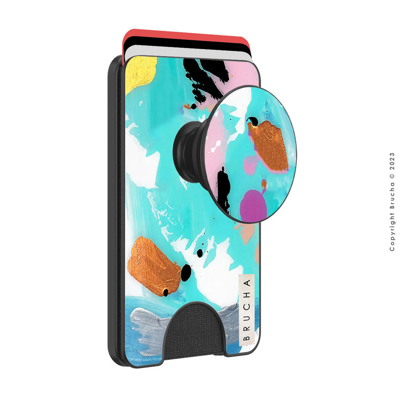 Cartera MagSafe con phone holder incluido pintado a mano - Greta