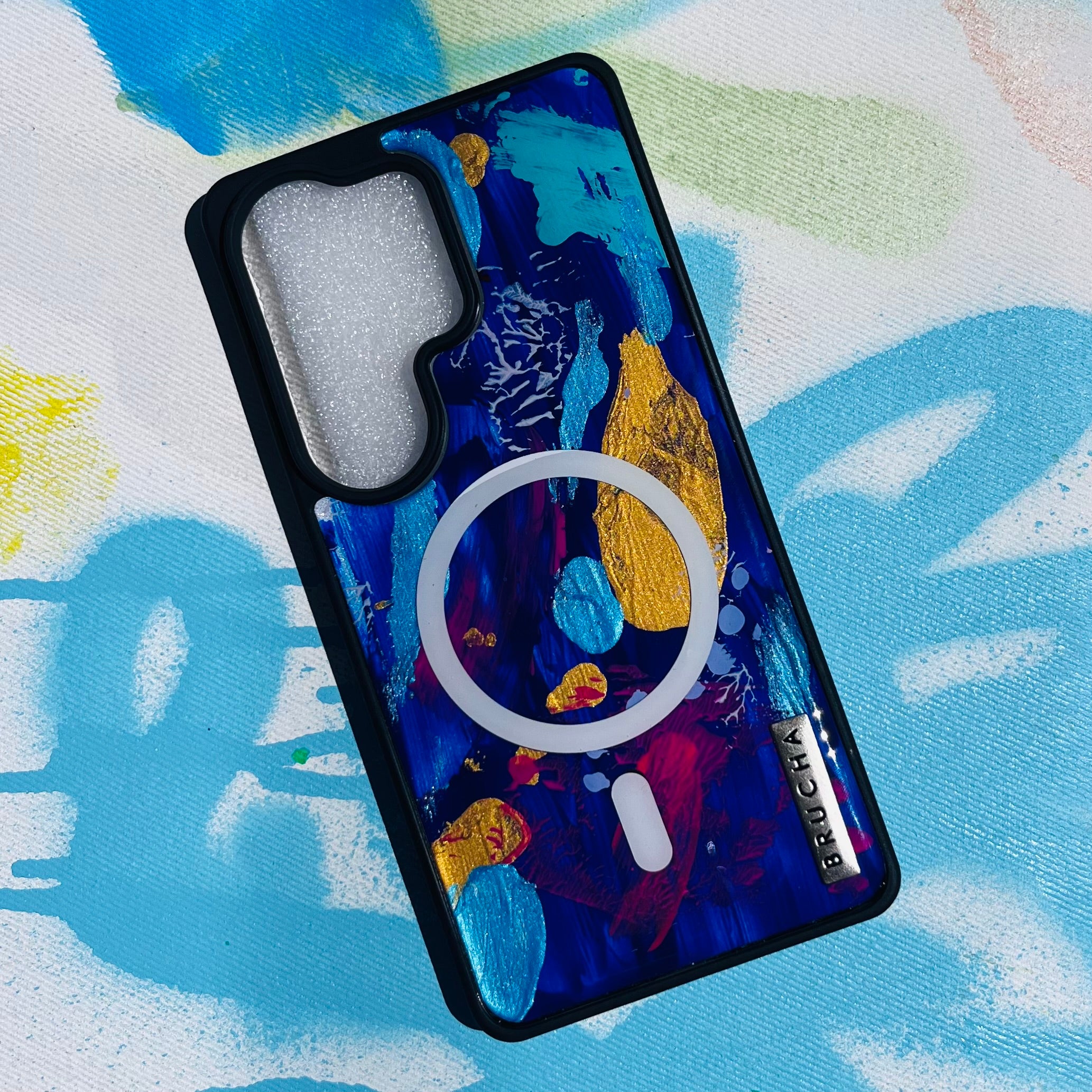 Funda Magsafe ultra protectora pintada a mano para Samsung S26 Ultra - Marina