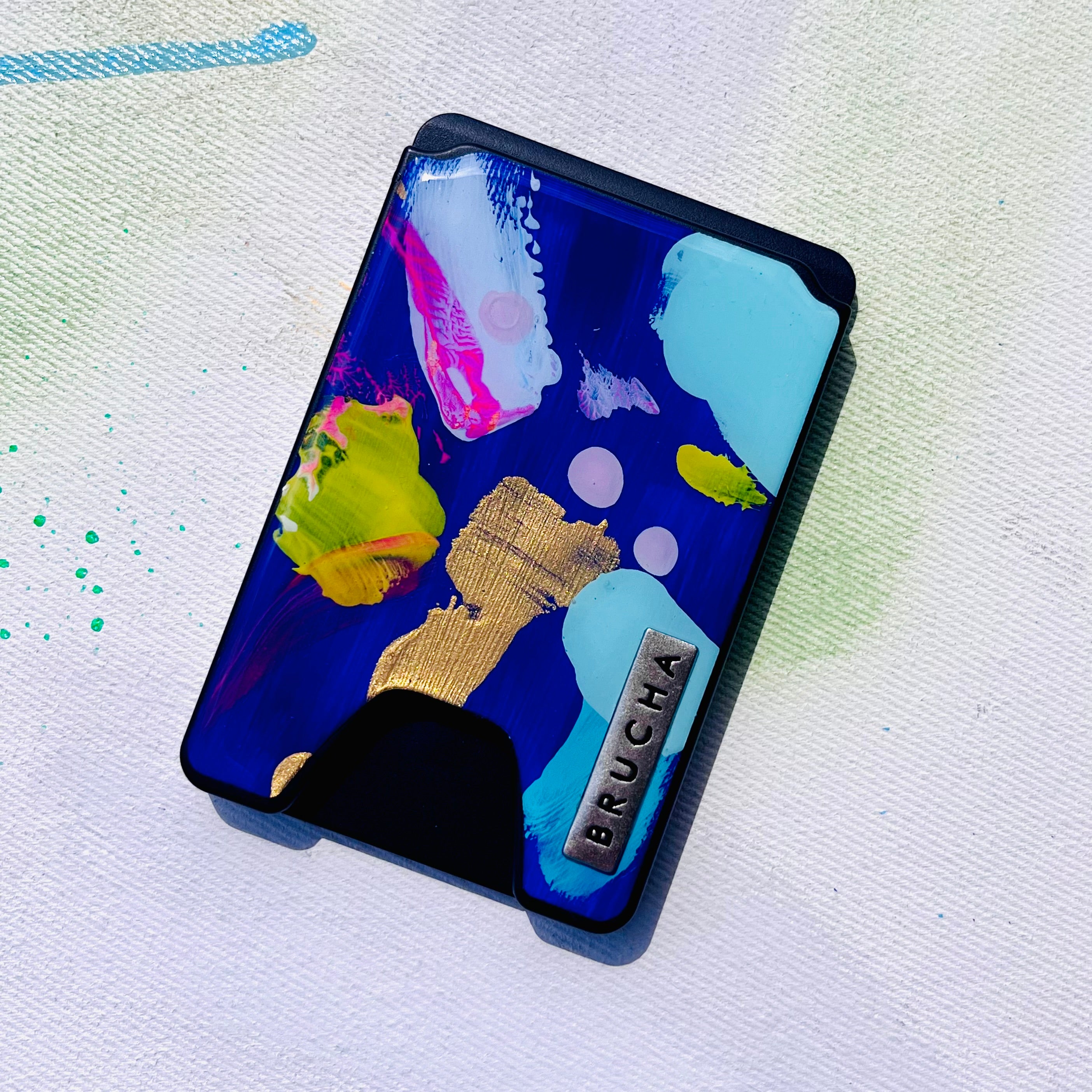 Cartera MagSafe handpainted - Lucy