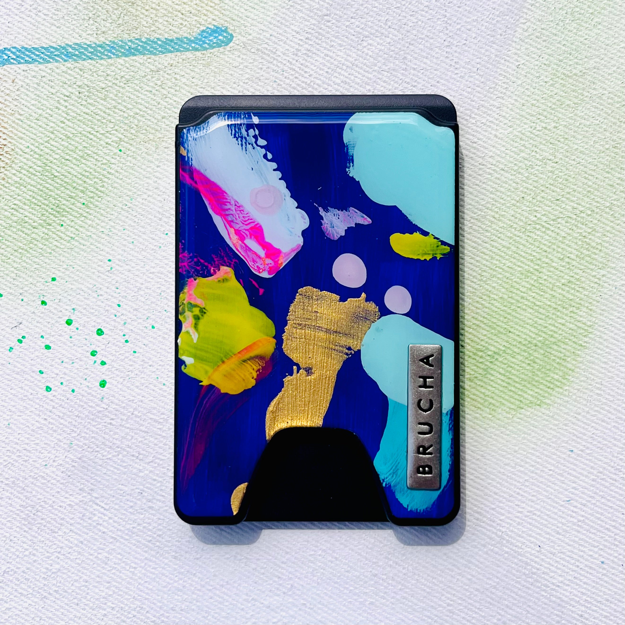 Cartera MagSafe handpainted - Lucy