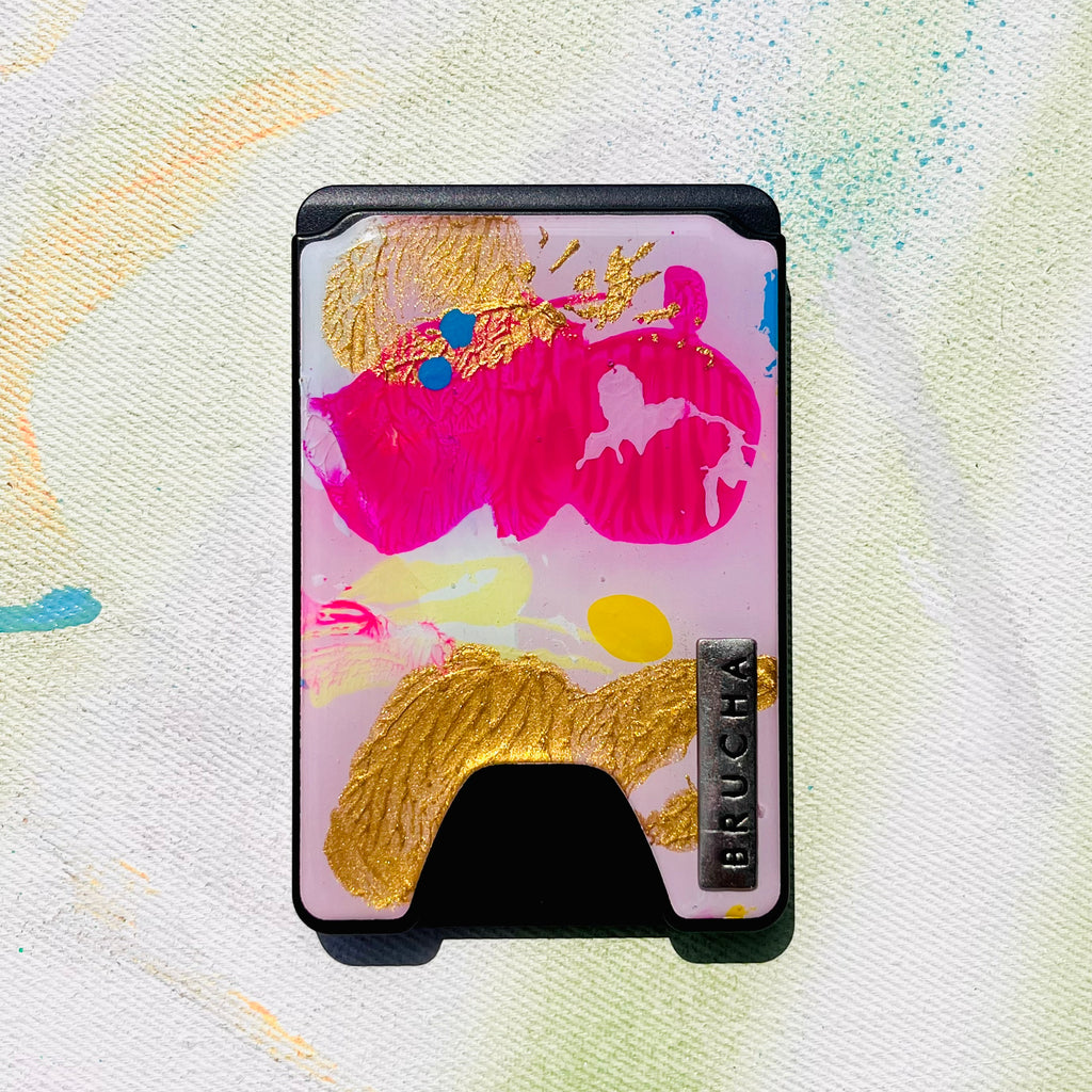 Cartera MagSafe handpainted - Lara
