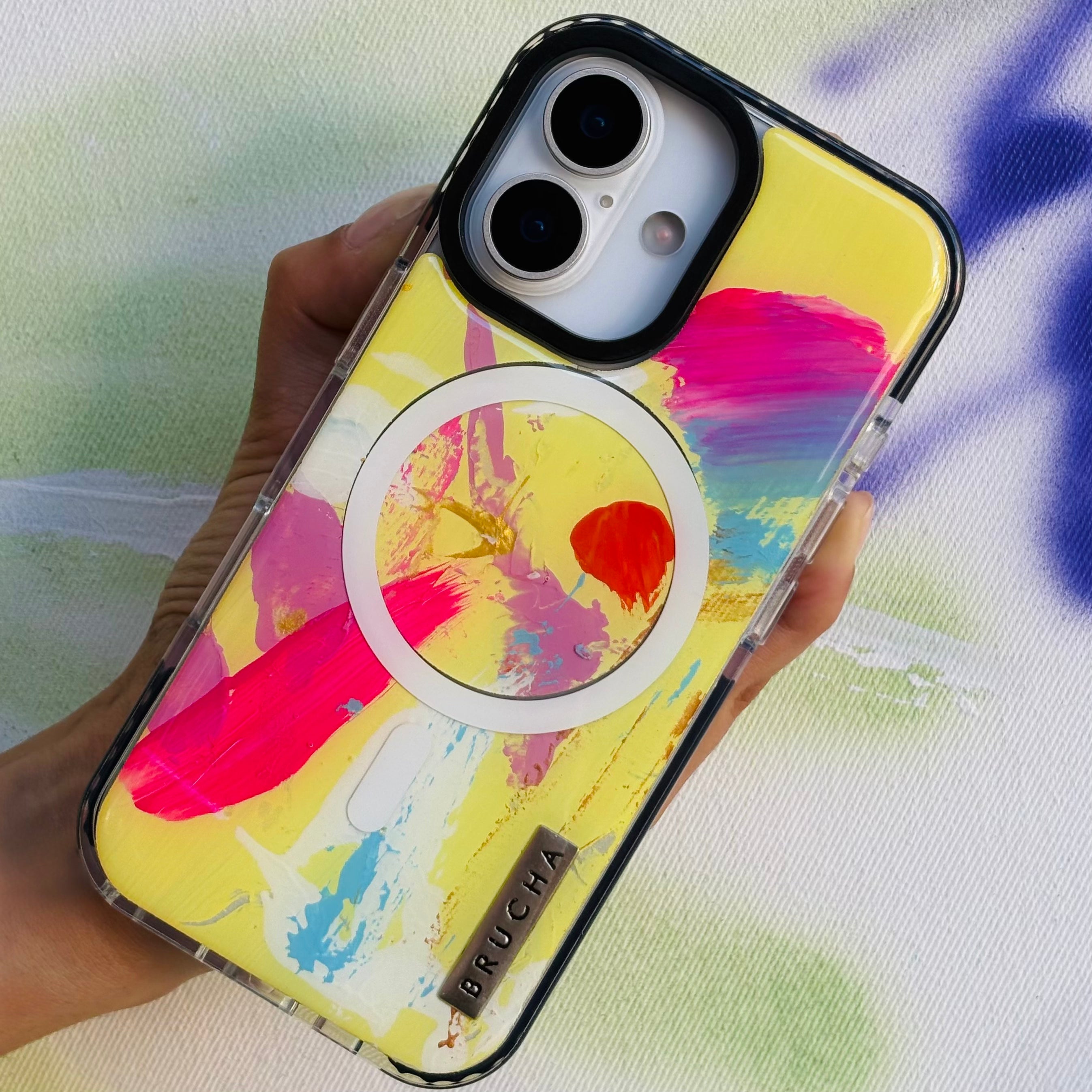 Funda MagSafe ultra pintada a mano para iPhone 17 - Lima