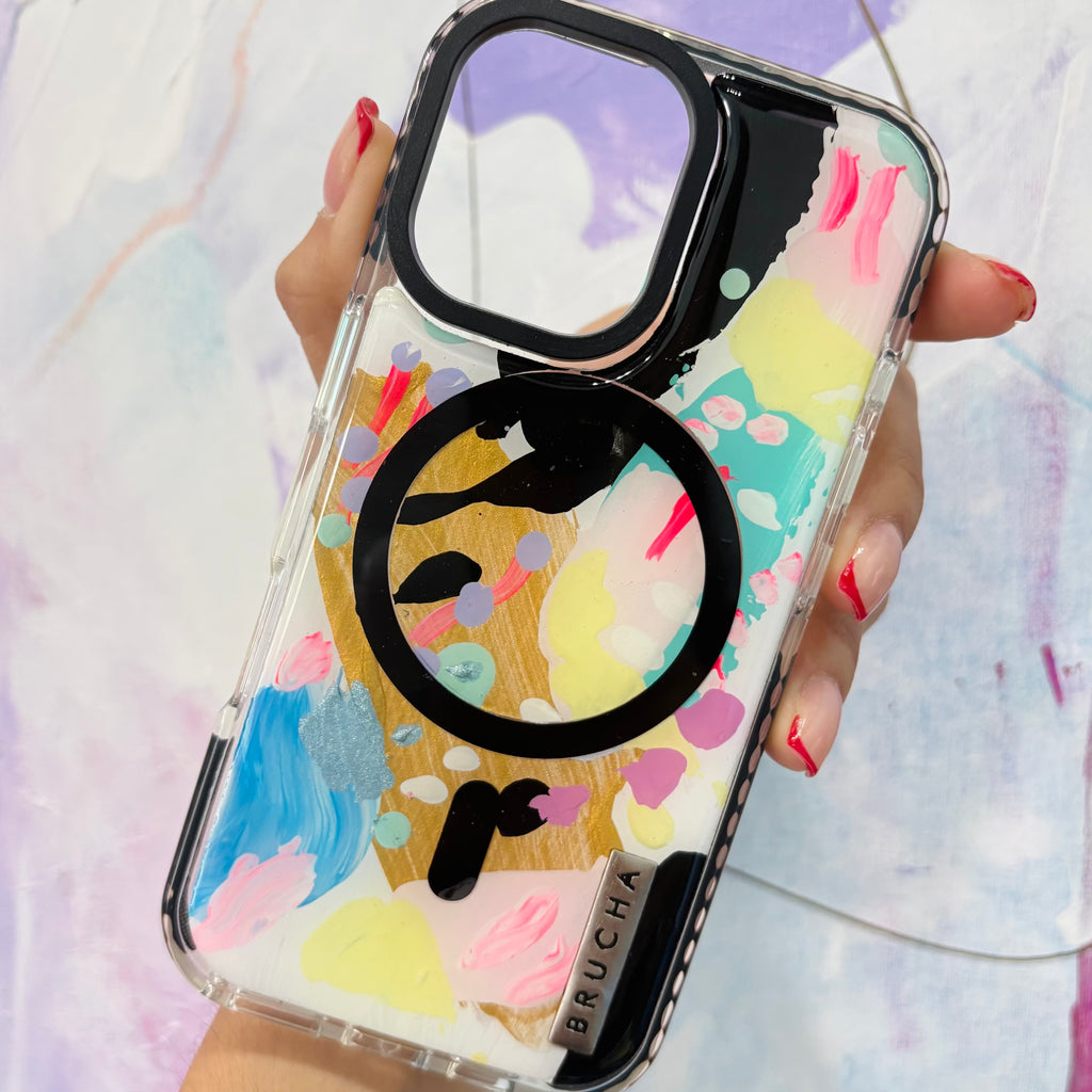 Funda MagSafe ultra protectora pintada a mano para iPhone 16 - Mila