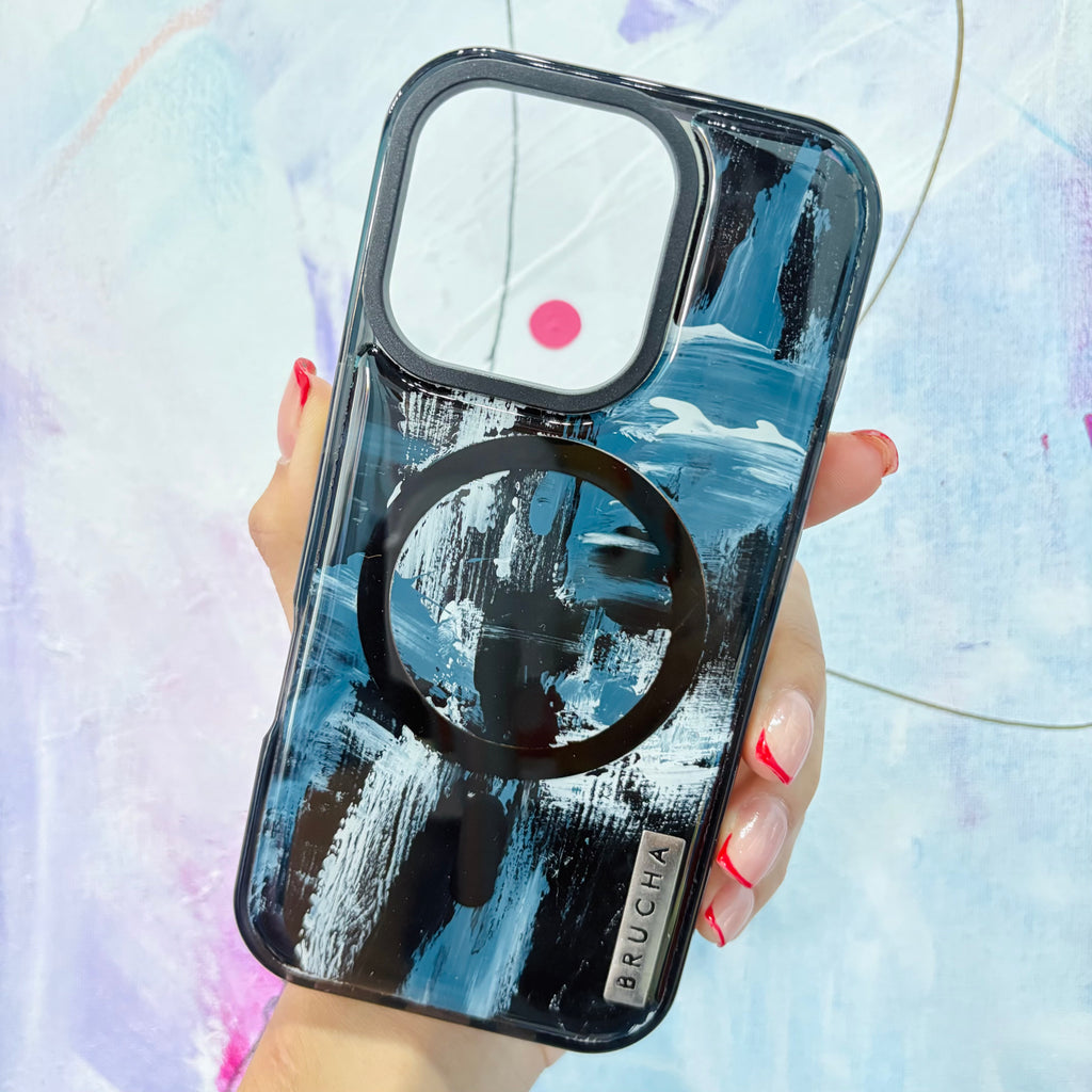 Funda Magsafe ultra protectora pintada a mano para iPhone 16 Pro - Palermo