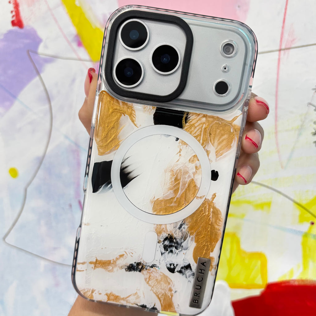 Funda Magsafe ultra protectora pintada a mano para iPhone 17 Pro Max - Spring