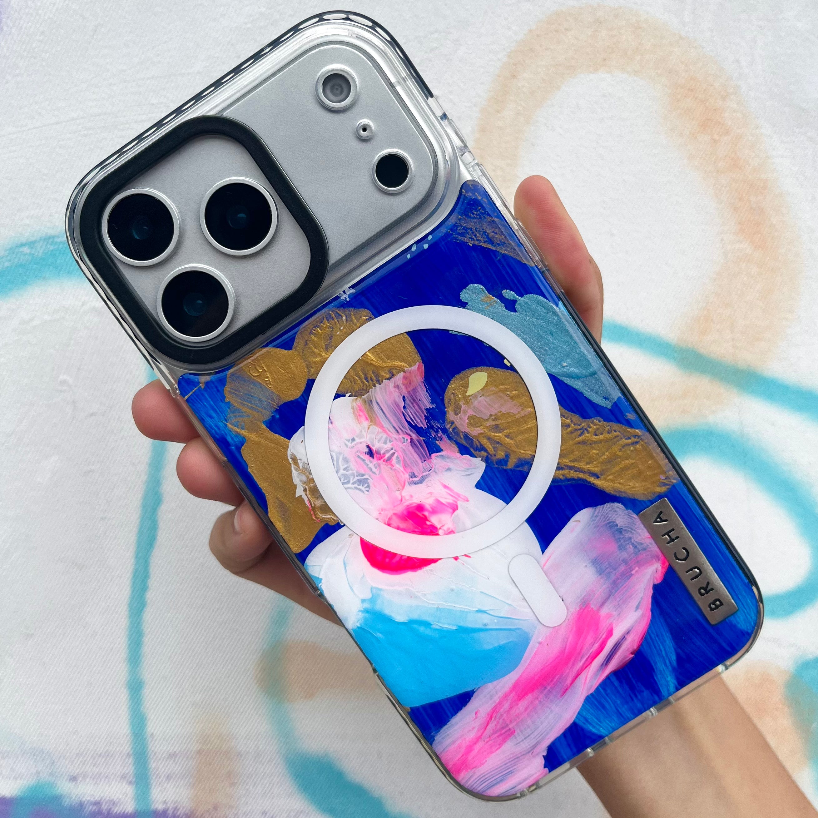 Funda Magsafe ultra protectora pintada a mano para iPhone 17 Pro Max - Venice