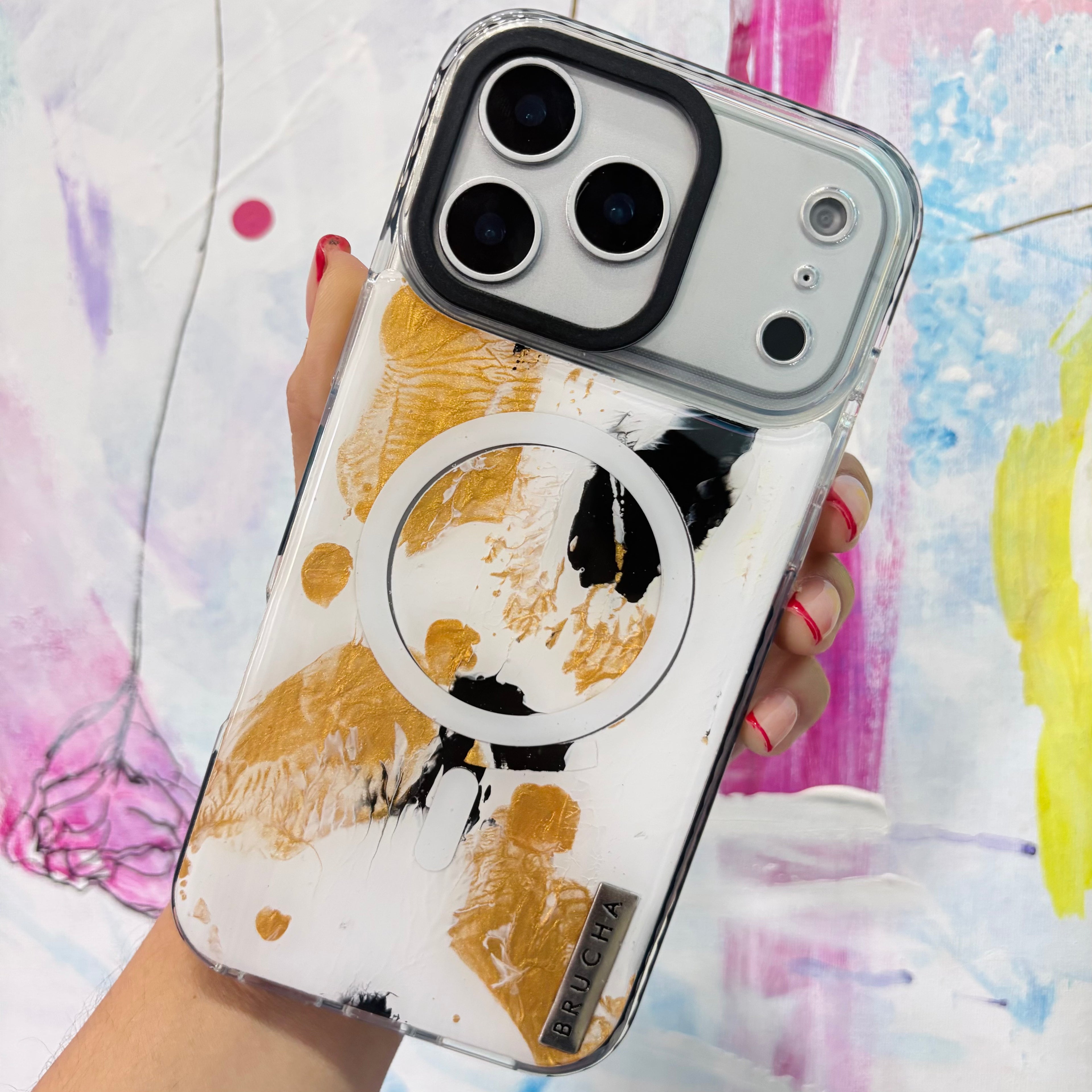 Funda Magsafe ultra protectora pintada a mano para iPhone 17 Pro Max - Jungla