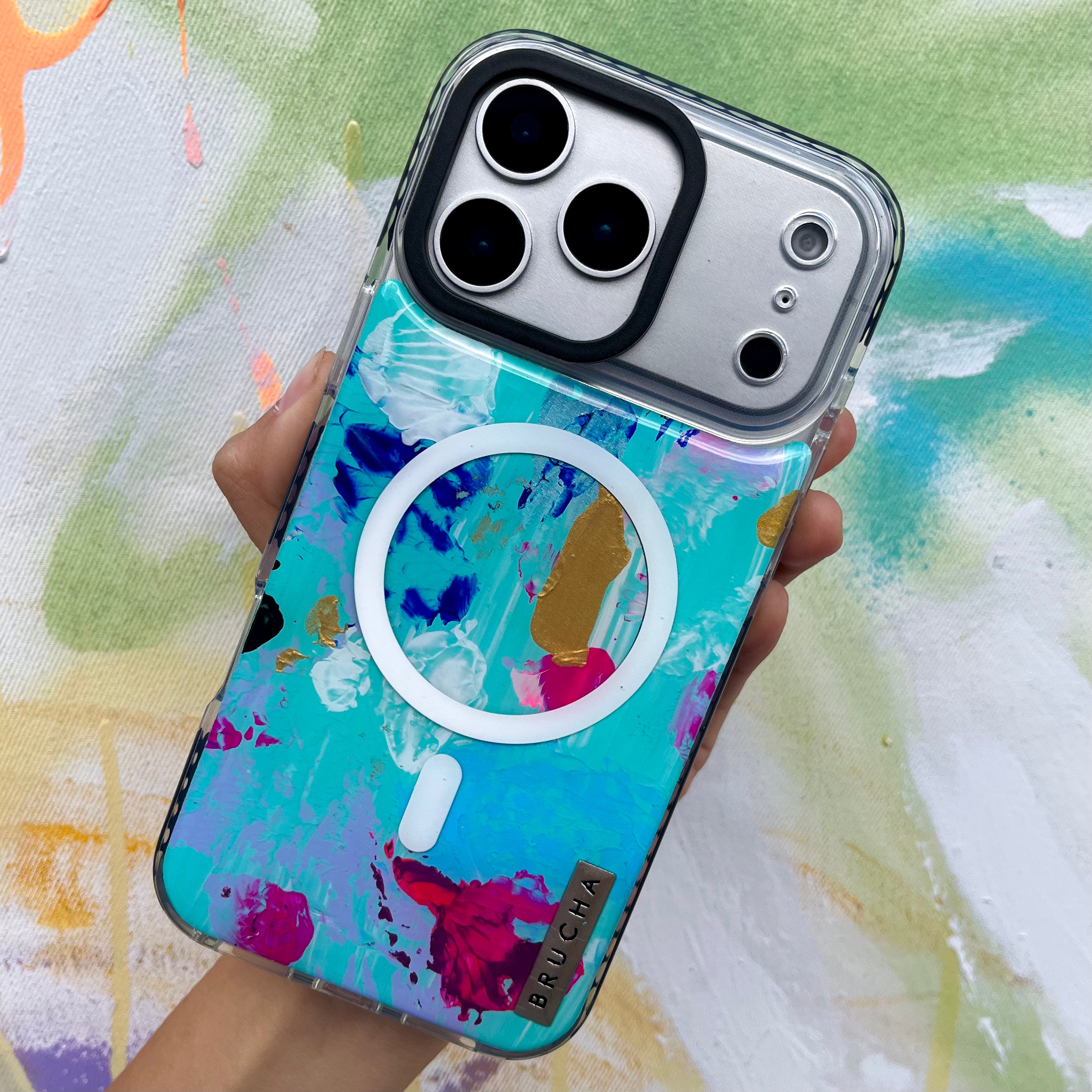Funda Magsafe ultra protectora pintada a mano para iPhone 17 Pro Max - Elordi
