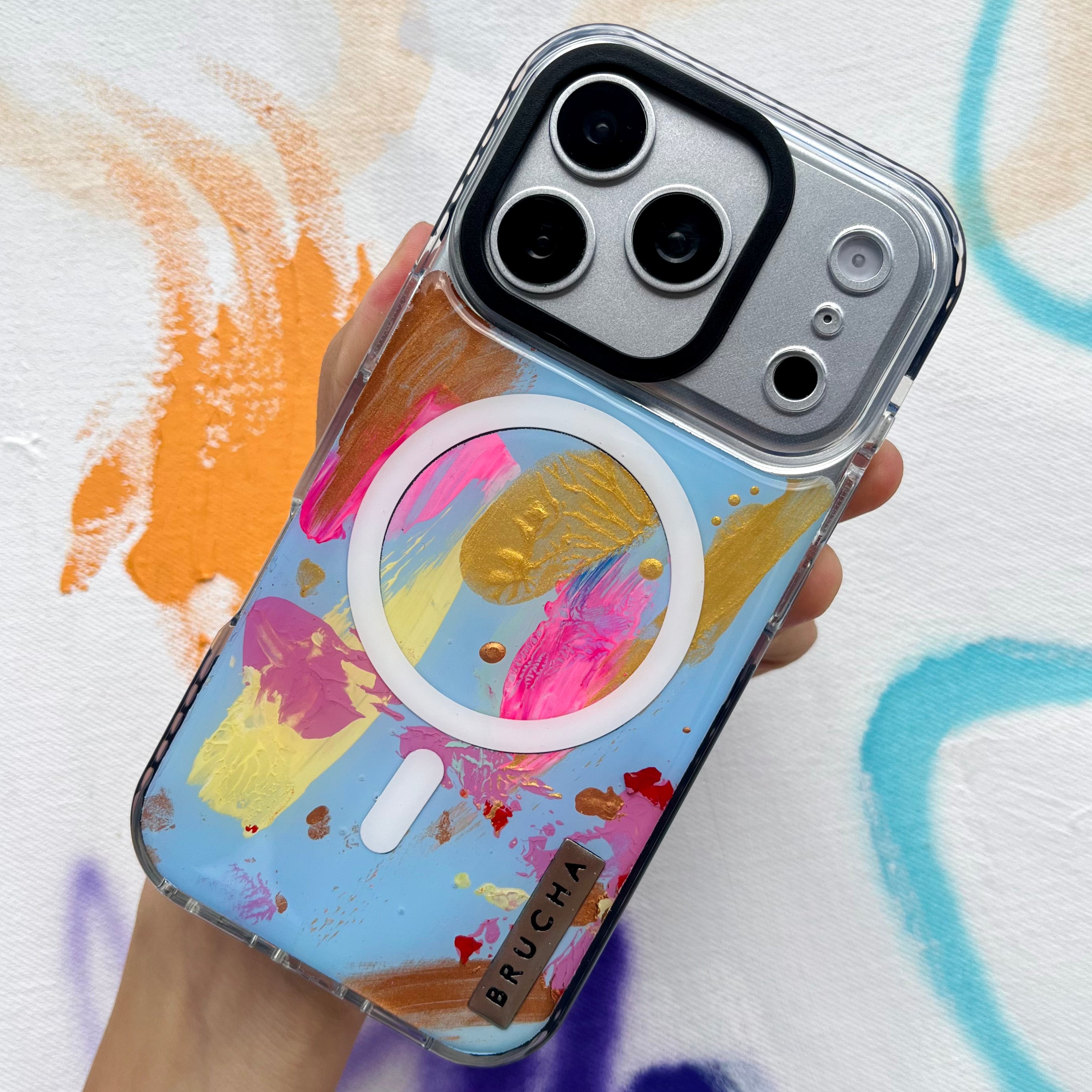 Funda Magsafe ultra protectora pintada a mano para iPhone 17 Pro - Paradisso