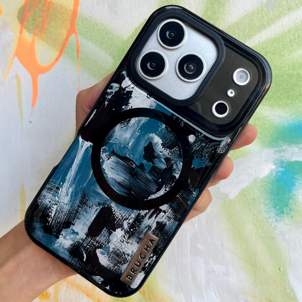 Funda Magsafe ultra protectora pintada a mano para iPhone 17 Pro - Sainz