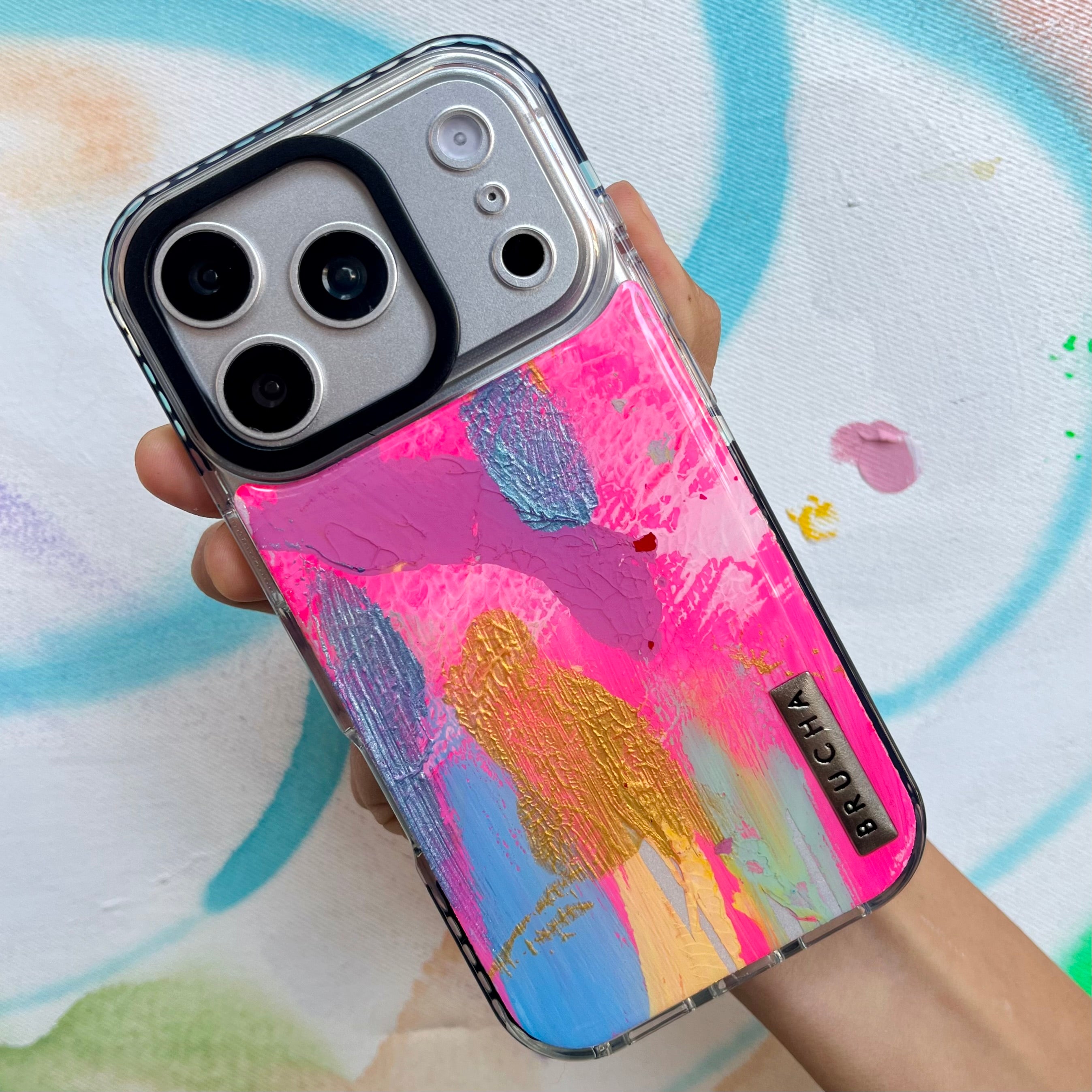 Funda Magsafe ultra protectora pintada a mano para iPhone 17 Pro - Zari