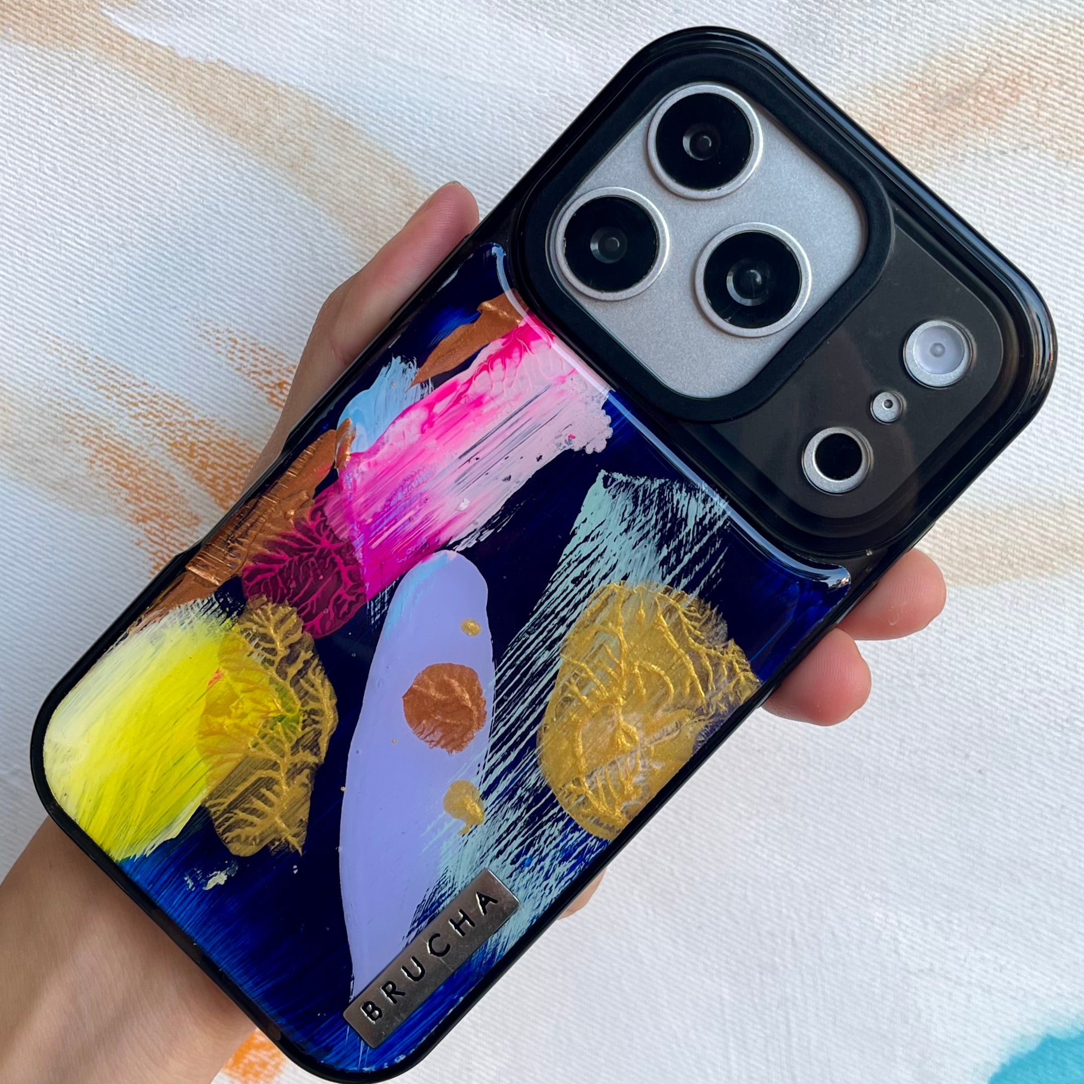 Funda Magsafe ultra protectora pintada a mano para iPhone 17 Pro - Cannes