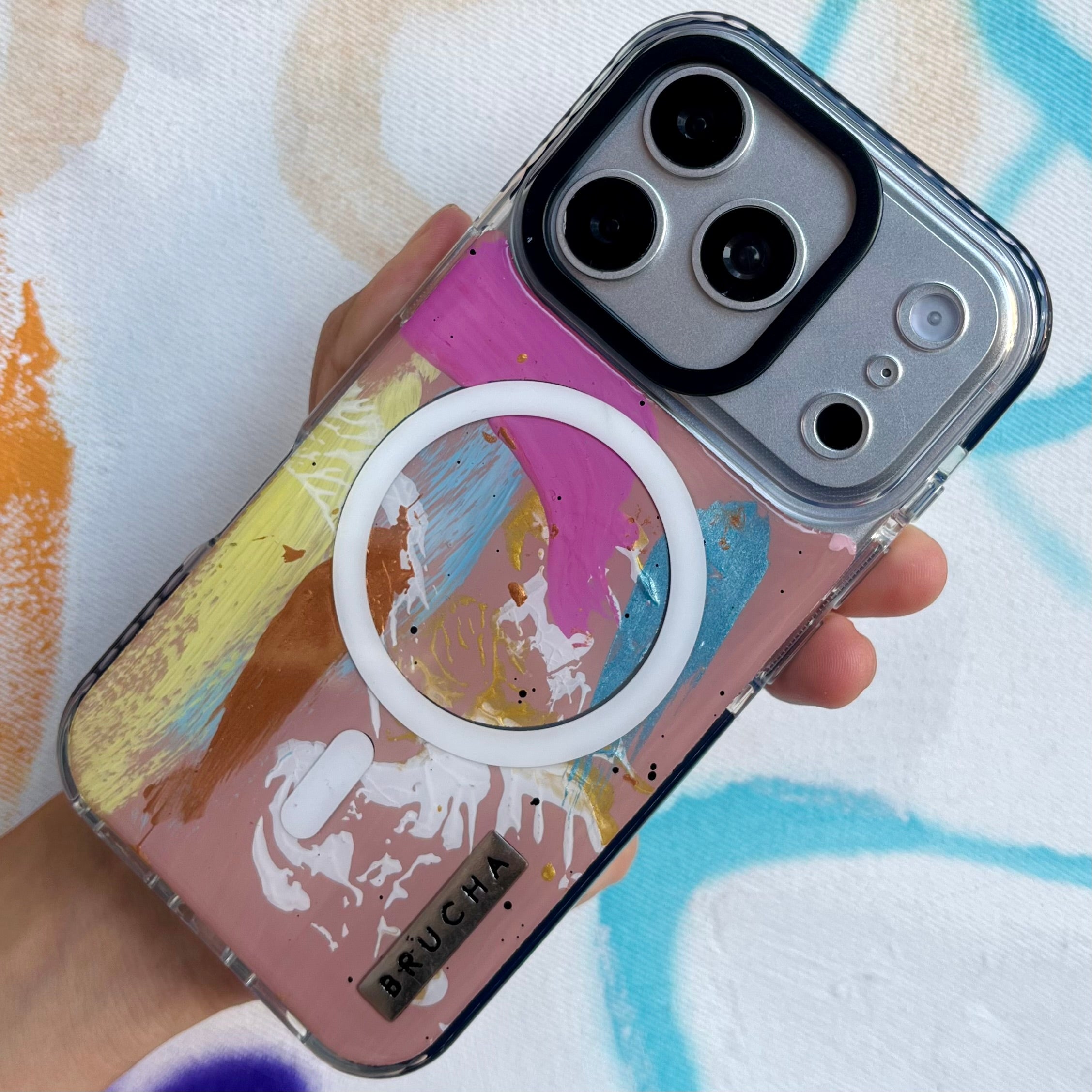 Funda Magsafe ultra protectora pintada a mano para iPhone 17 Pro - Vela