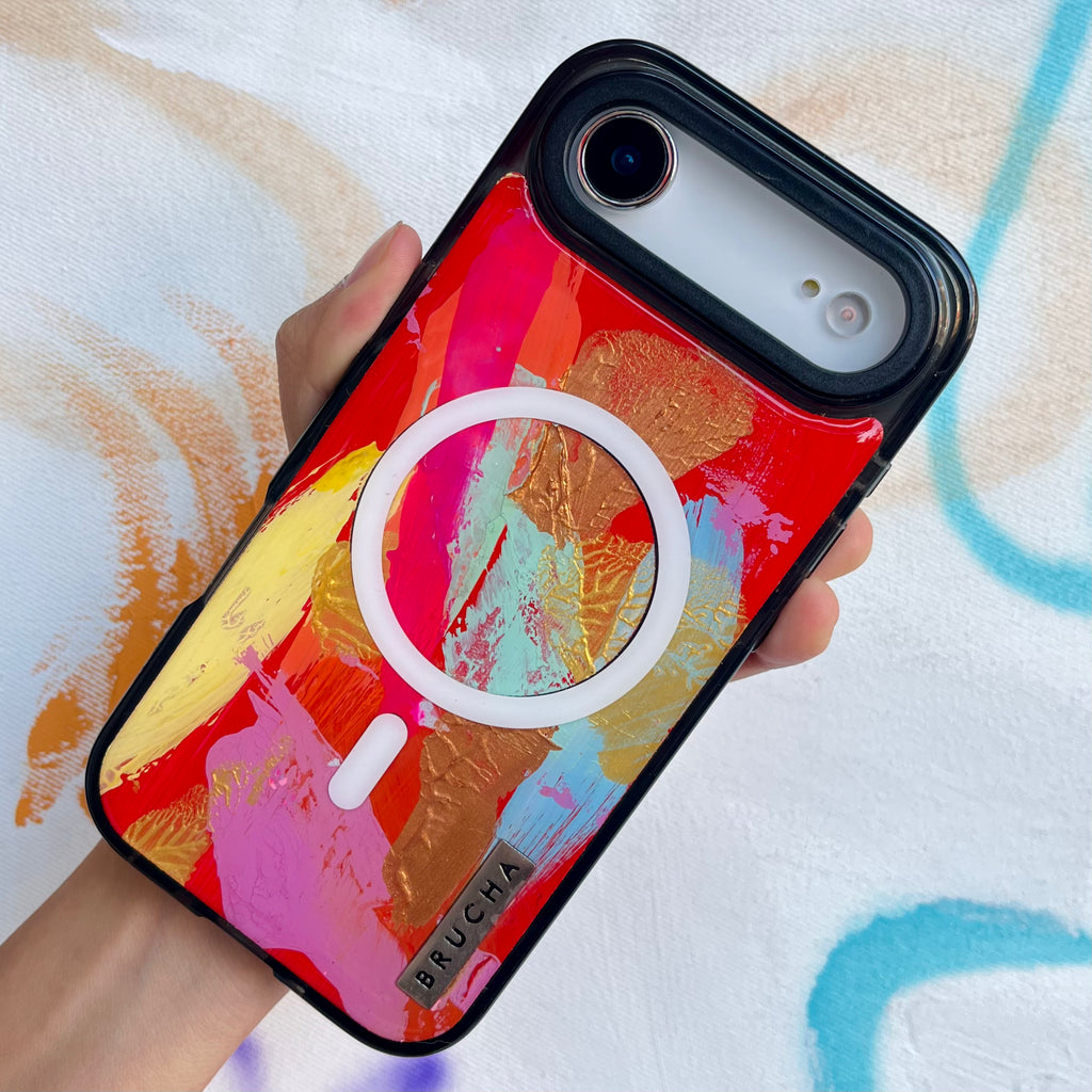 Funda Magsafe ultra protectora pintada a mano para iPhone 17 Air - Chai