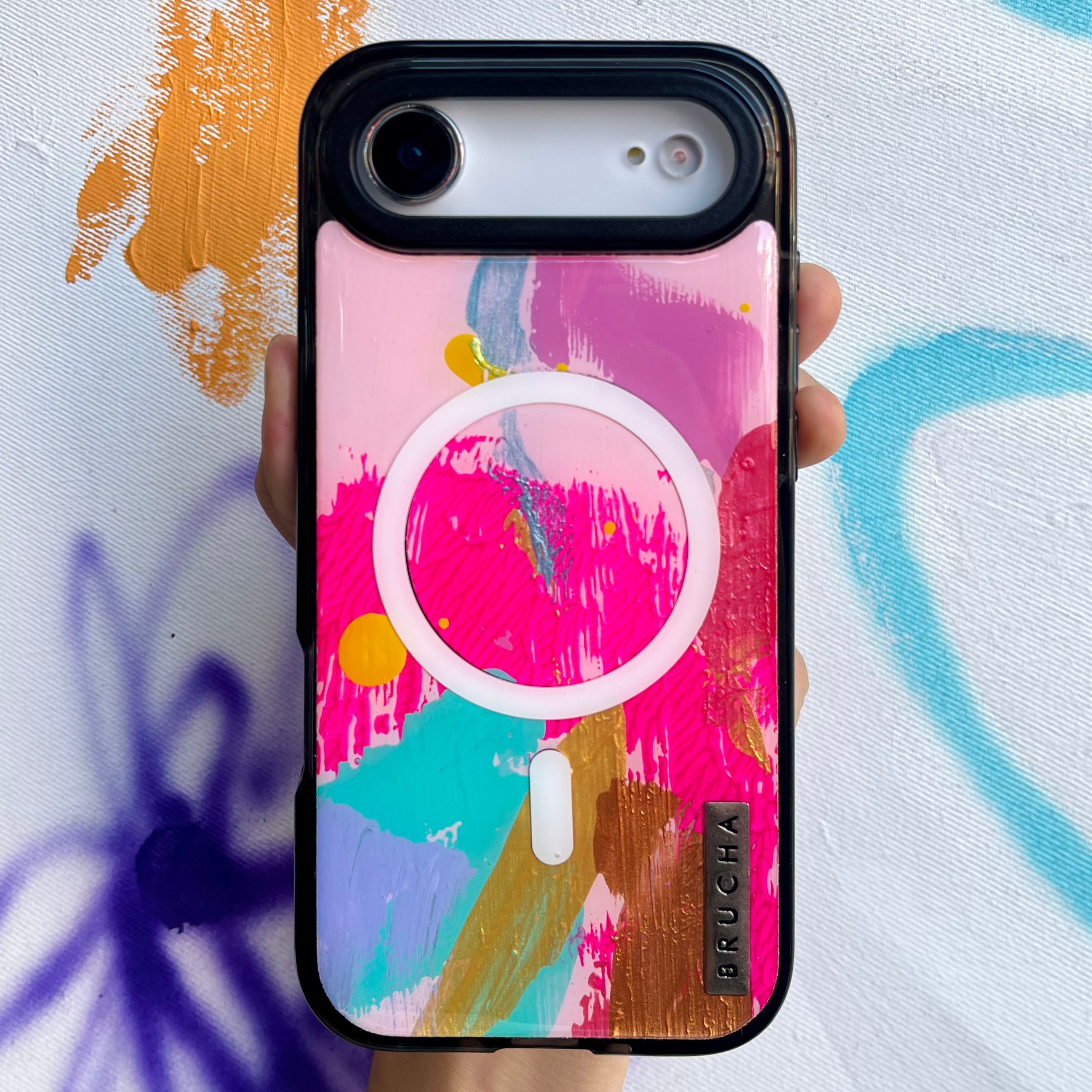Funda Magsafe ultra protectora pintada a mano para iPhone 17 Air - Brady