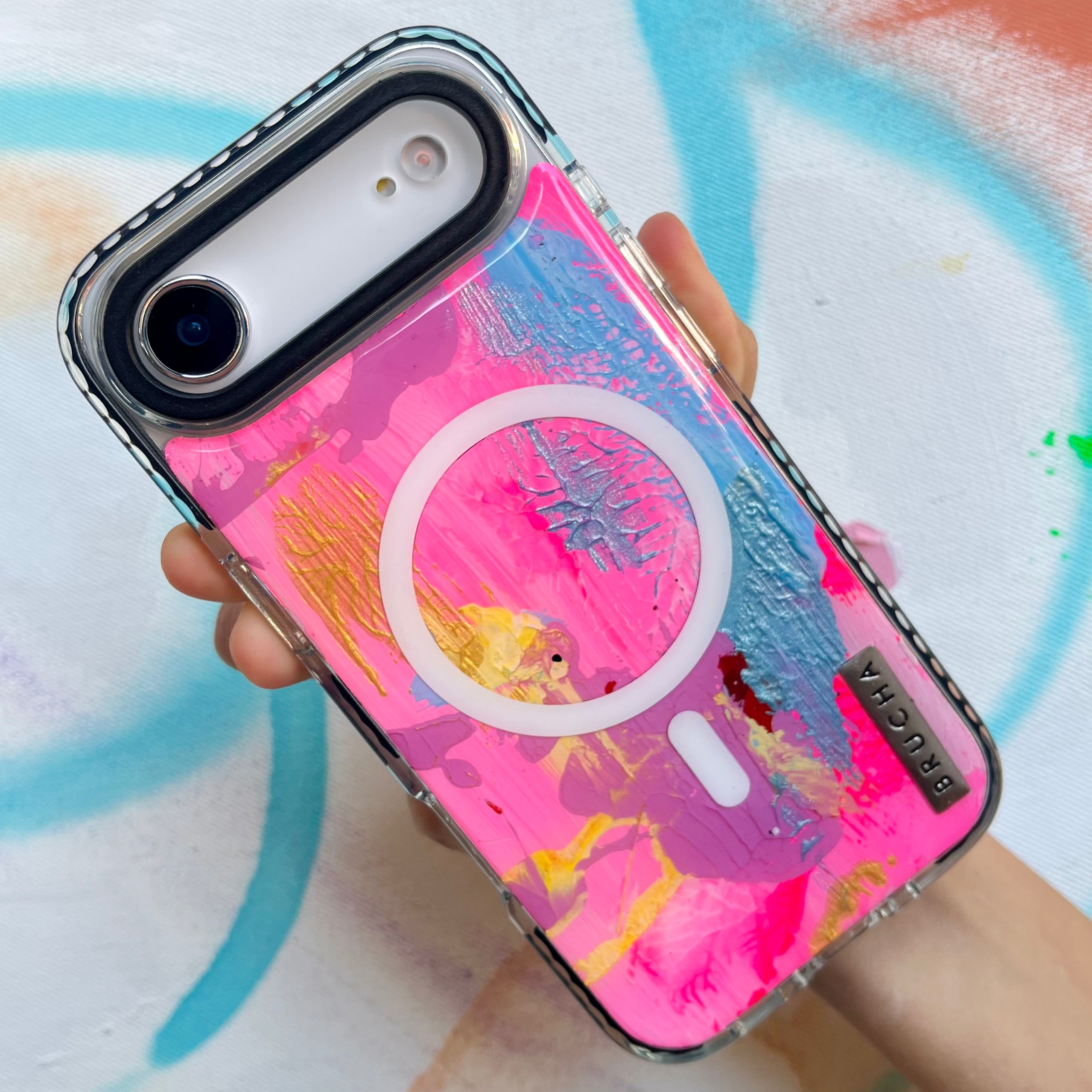 Funda Magsafe ultra protectora pintada a mano para iPhone 17 Air - Ricky